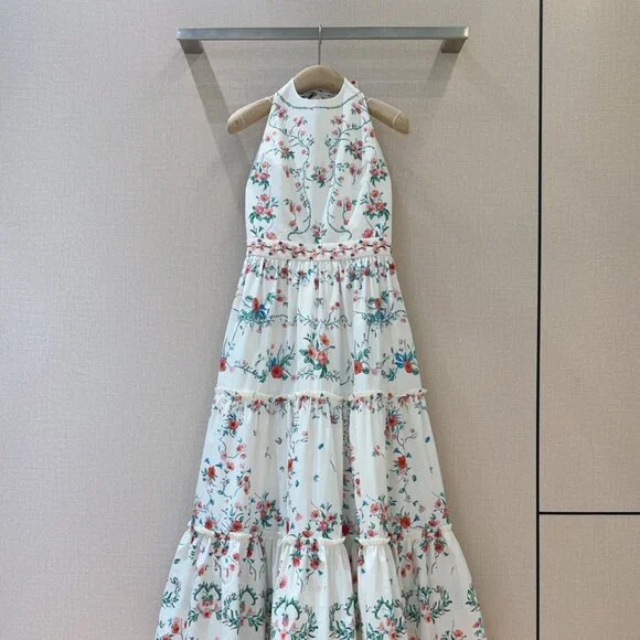 Agua by Agua Bendita Halter Neck Sleeveless Dress - Picture 1 of 8